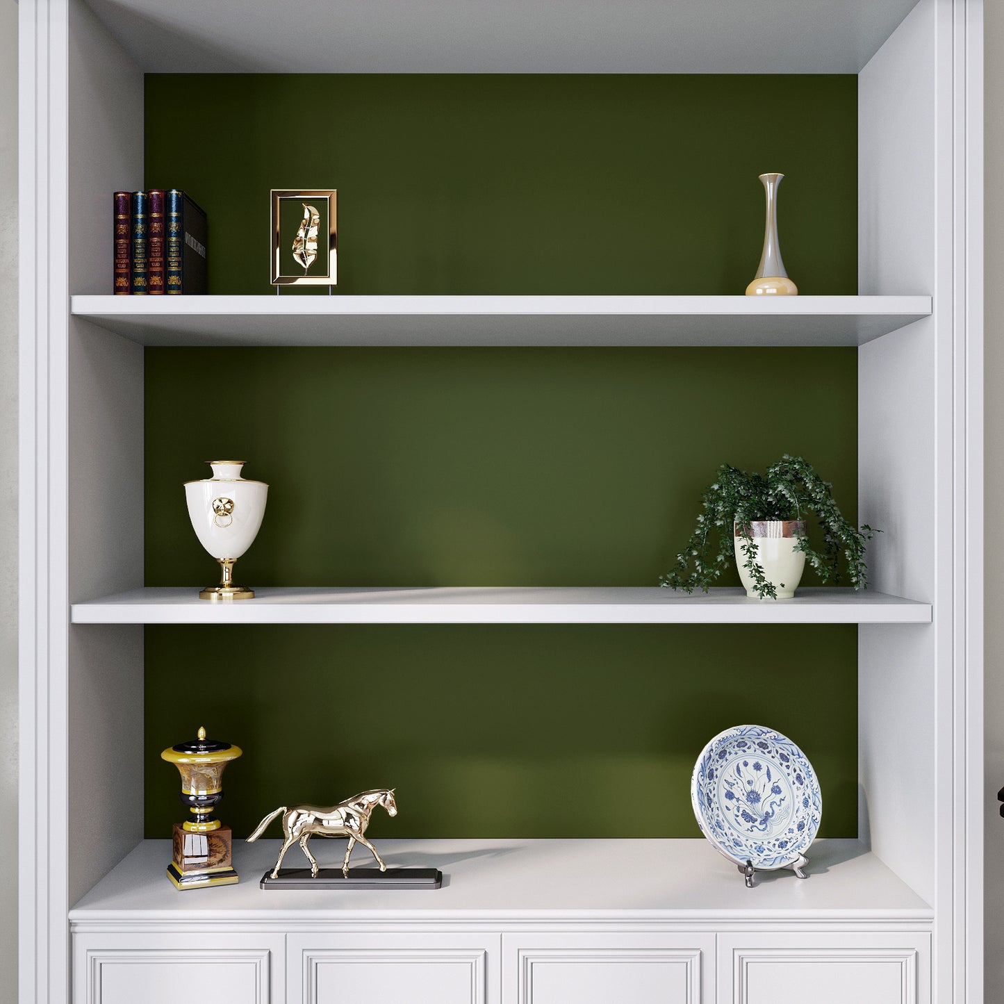 VaryPaper Thick Olive Green Peel and Stick Wallpaper