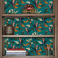 VaryPaper Exotic Teal Blue Leaf Tropical Wallpaper