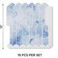 VaryPaper Cream Blue Long Fish Scale Backsplash Wall Tiles