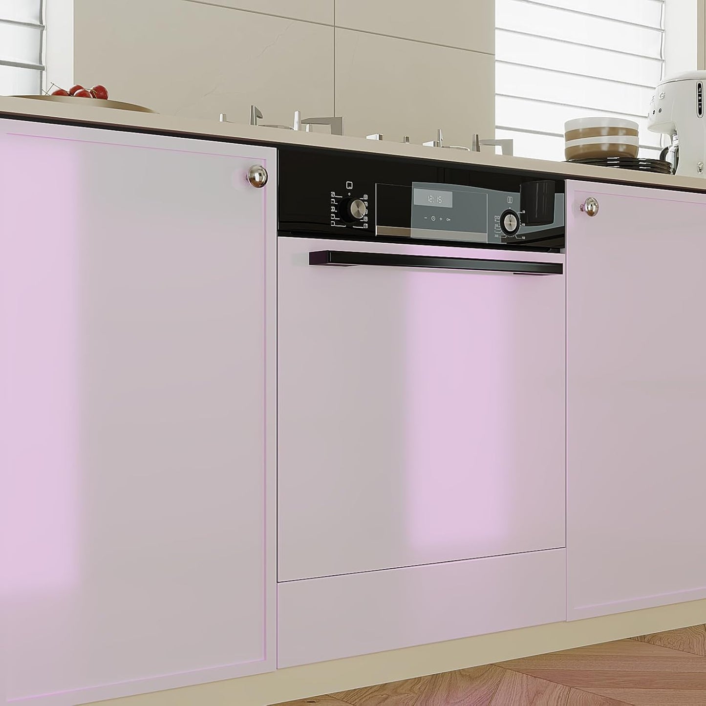 VaryPaper Lustre Pale Pink Stainless Steel Contact Paper