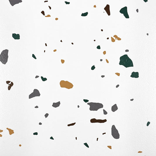 VaryPaper White Terrazzo Peel and Stick Floor Tile