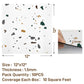 VaryPaper White Terrazzo Peel and Stick Floor Tile