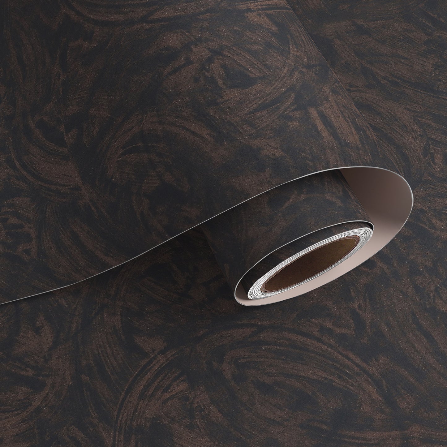 VaryPaper Industrial Black Brown Concrete Wallpaper