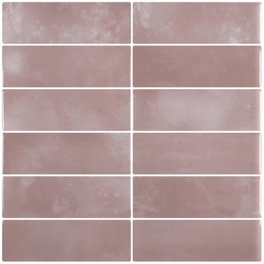 VaryPaper Pink Peel and Stick Backsplash Wall Tiles