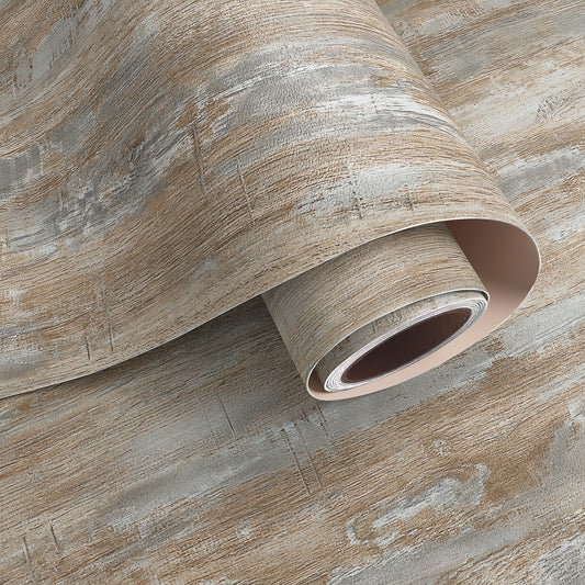 VaryPaper Distressed Light Wood Contact Paper