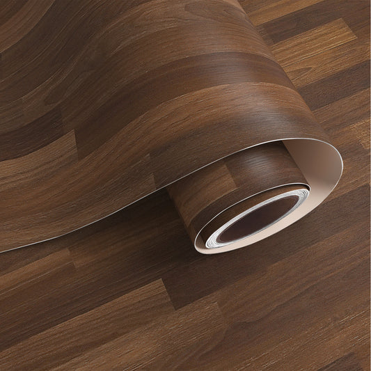 VaryPaper Dark Brown Butcher Block Wood Contact Paper