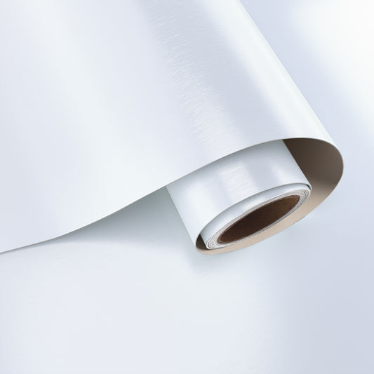 VaryPaper Lustre White Brushed Stainless Steel Contact Paper