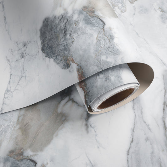 VaryPaper Grey White Marble Contact Paper