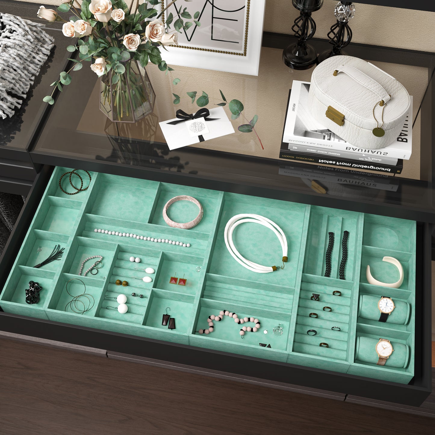 VaryPaper Mint Green Velvet Wallpaper