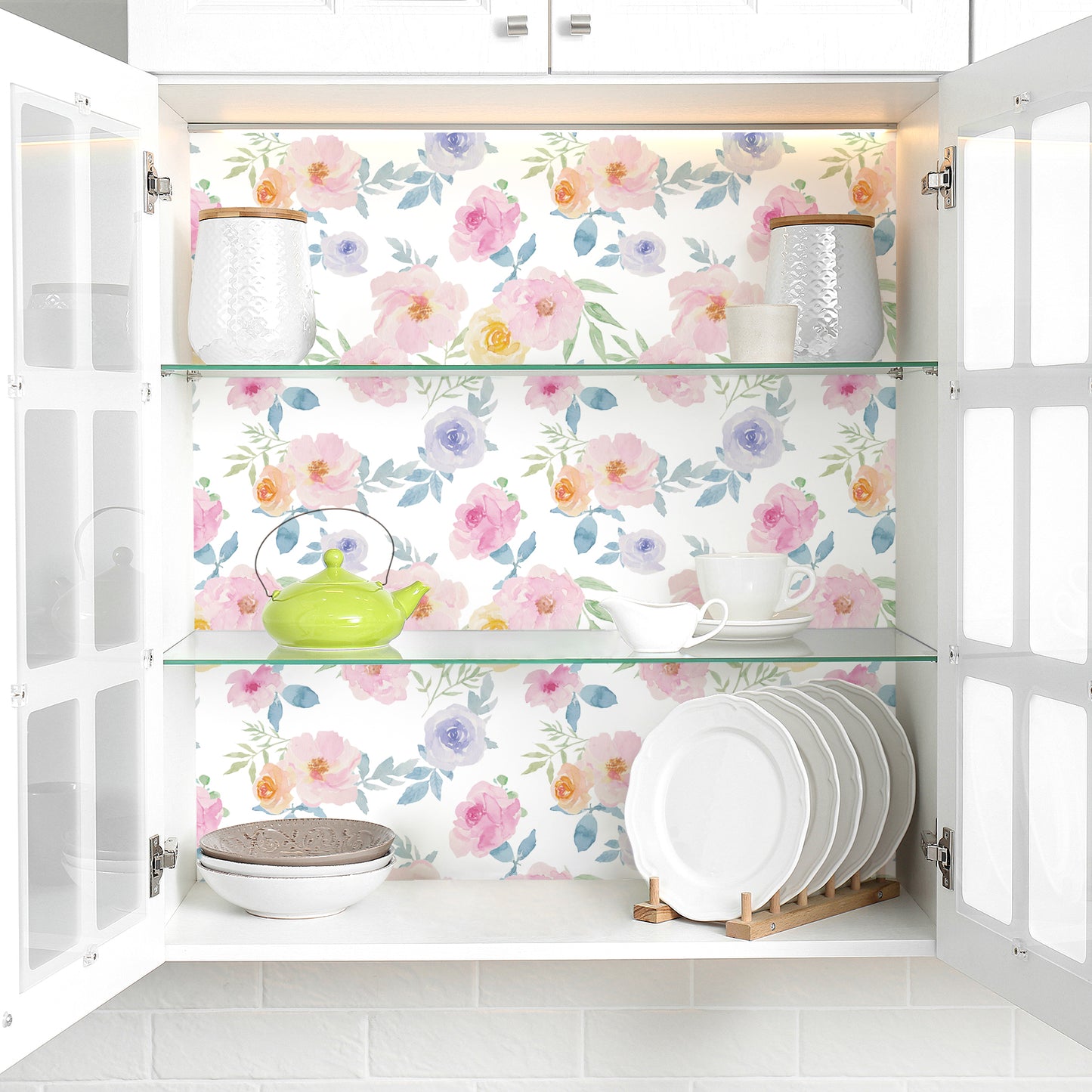 VaryPaper Watercolor Peony Floral Peel and Stick Wallpaper