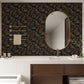 VaryPaper Black and Gold Floral Bird Wallpaper
