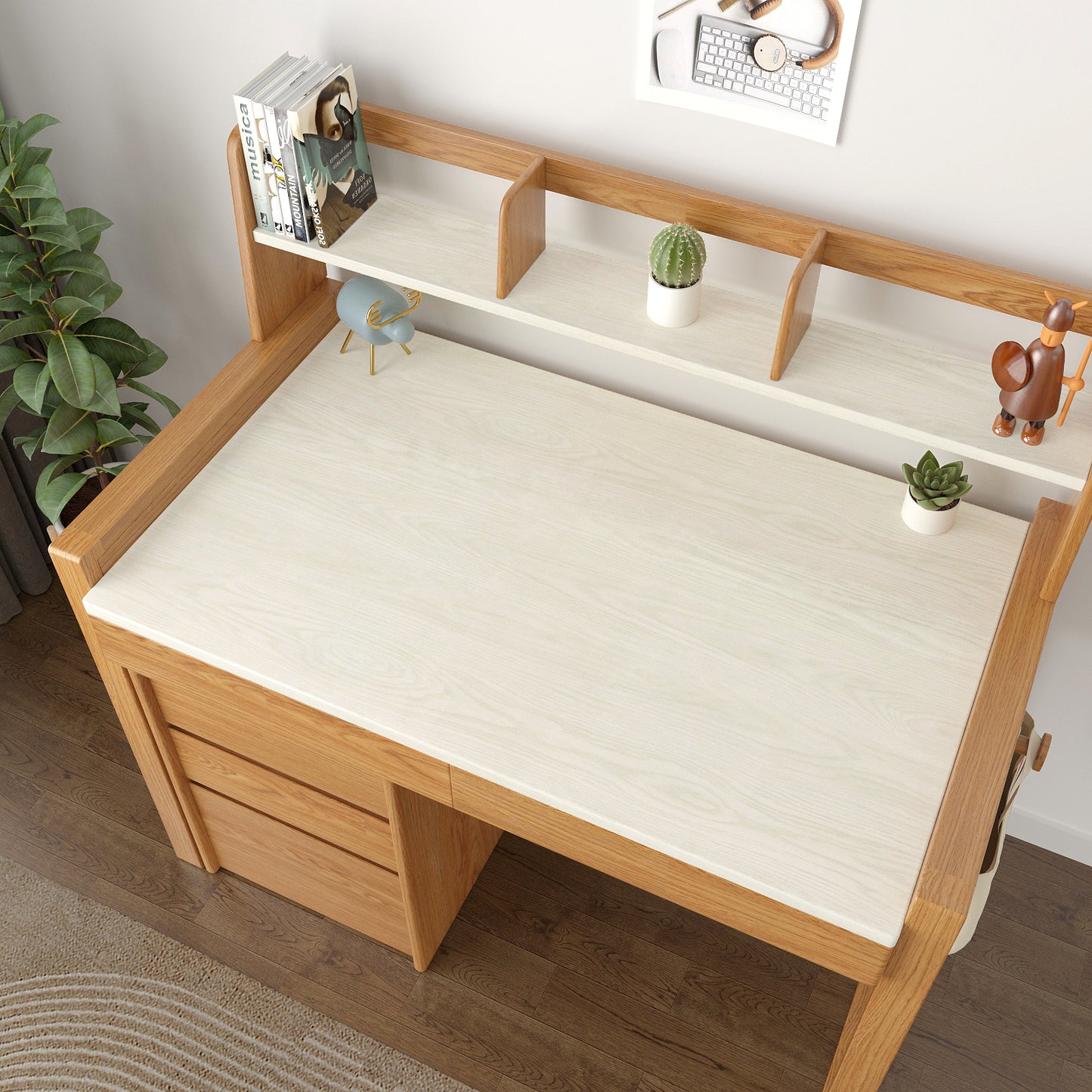 VaryPaper Off White Wood Grain Contact Paper