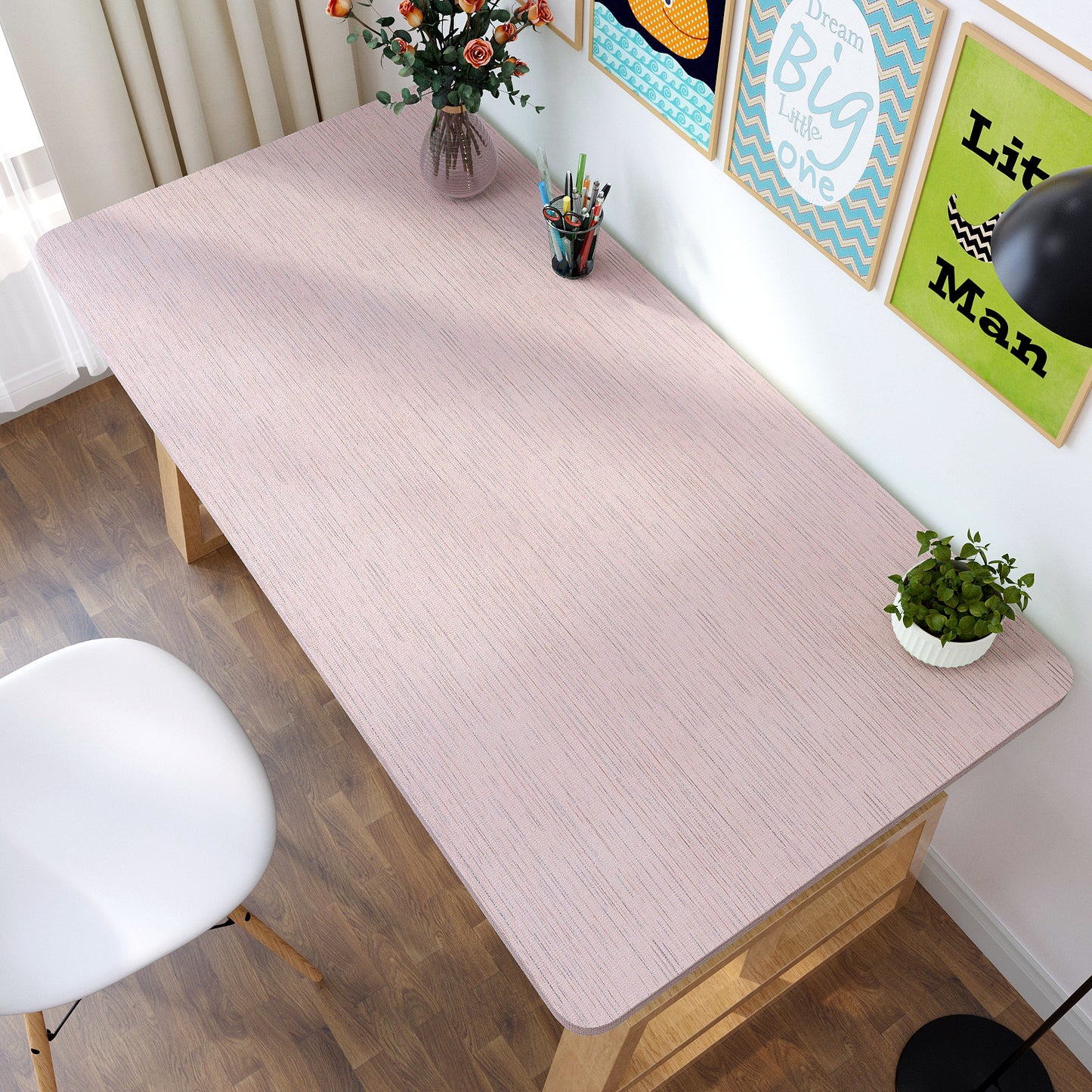 VaryPaper Pink Grasscloth Wallpaper
