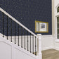 VaryPaper Navy Blue Hexagon Geometric Wallpaper