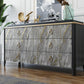 VaryPaper Glossy Grey Gold Marble Contact Paper