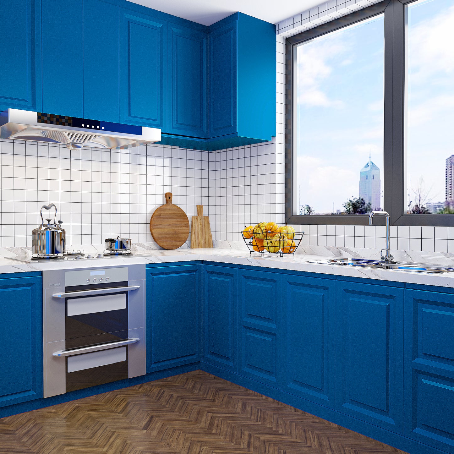 VaryPaper Thick Royal Blue Peel and Stick Wallpaper
