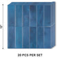 VaryPaper Sea Blue Peel and Stick Backsplash Wall Tiles