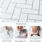 VaryPaper White Herringbone Backsplash Wall Tiles