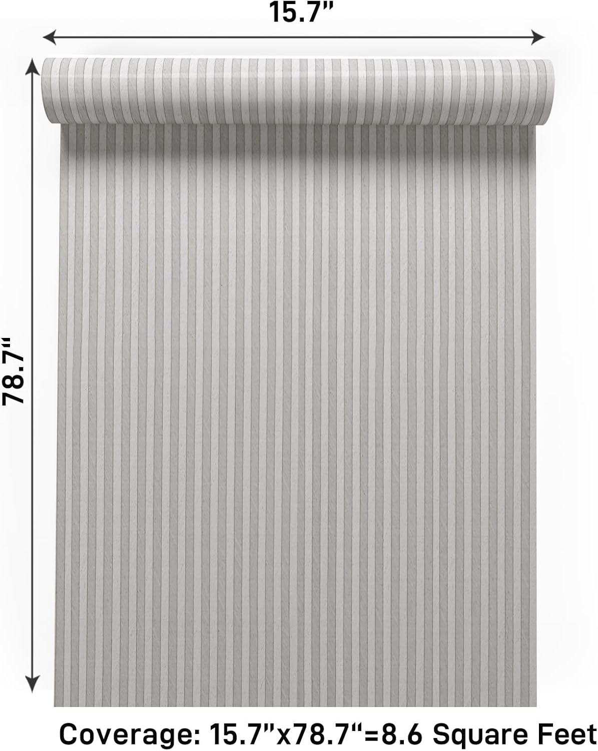 VaryPaper Light Grey Wood Stripes Wallpaper