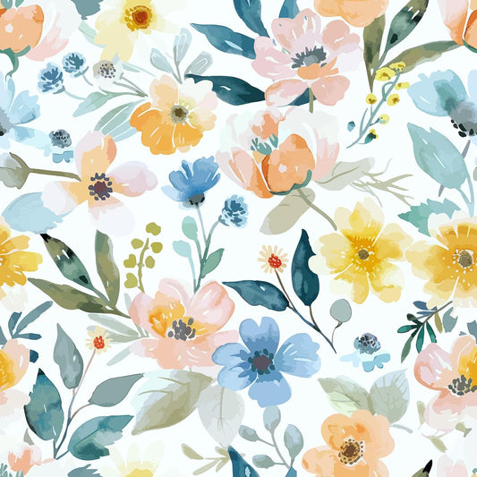 VaryPaper Cute Watercolor Floral Wallpaper
