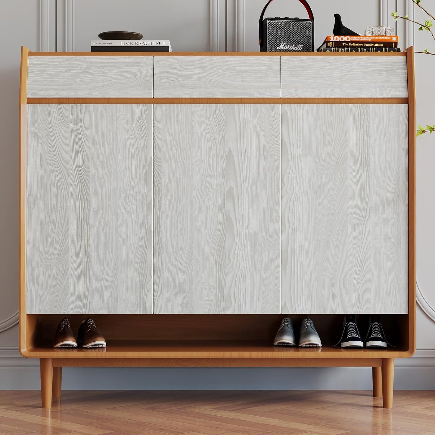 VaryPaper Grey White Wood Contact Paper