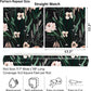 VaryPaper Black Green Pink Floral Wallpaper