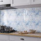 VaryPaper Cream Blue Long Fish Scale Backsplash Wall Tiles