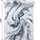 VaryPaper Navy Blue and White Marble Contact Paper