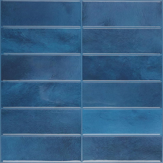 VaryPaper Sea Blue Peel and Stick Backsplash Wall Tiles
