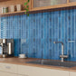 VaryPaper Sea Blue Peel and Stick Backsplash Wall Tiles