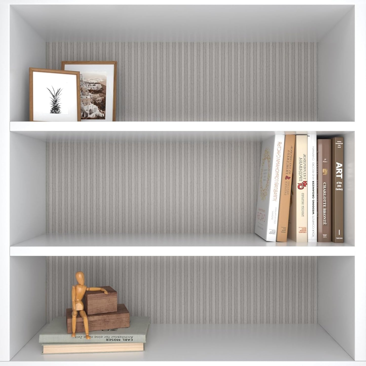 VaryPaper Light Grey Wood Stripes Wallpaper