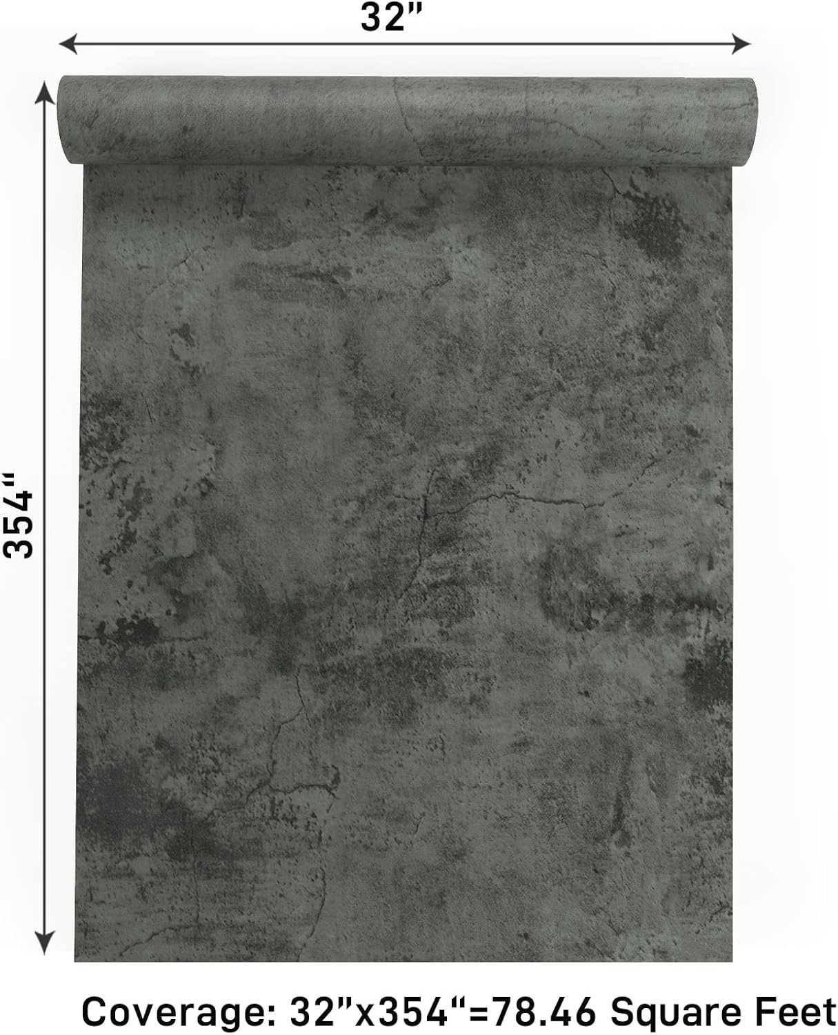 VaryPaper Industrial Cracked Concrete Wallpaper