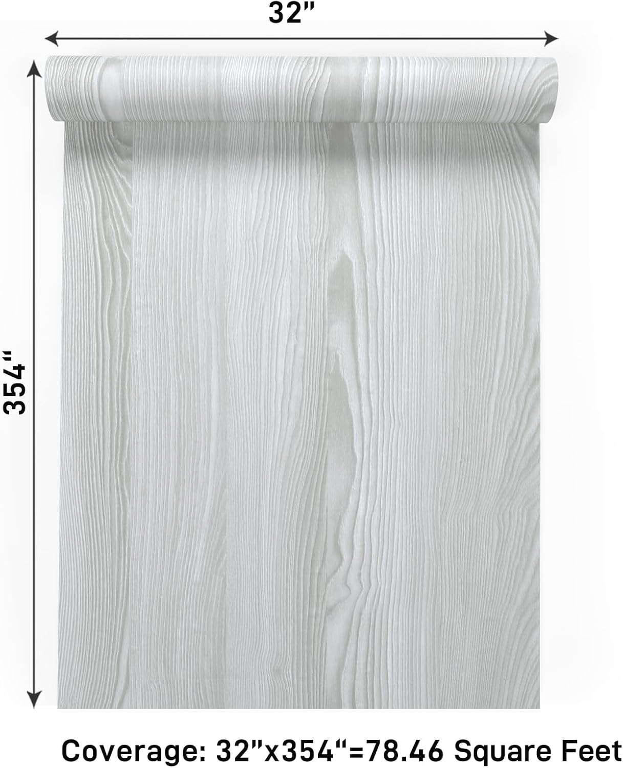 VaryPaper Grey White Wood Contact Paper