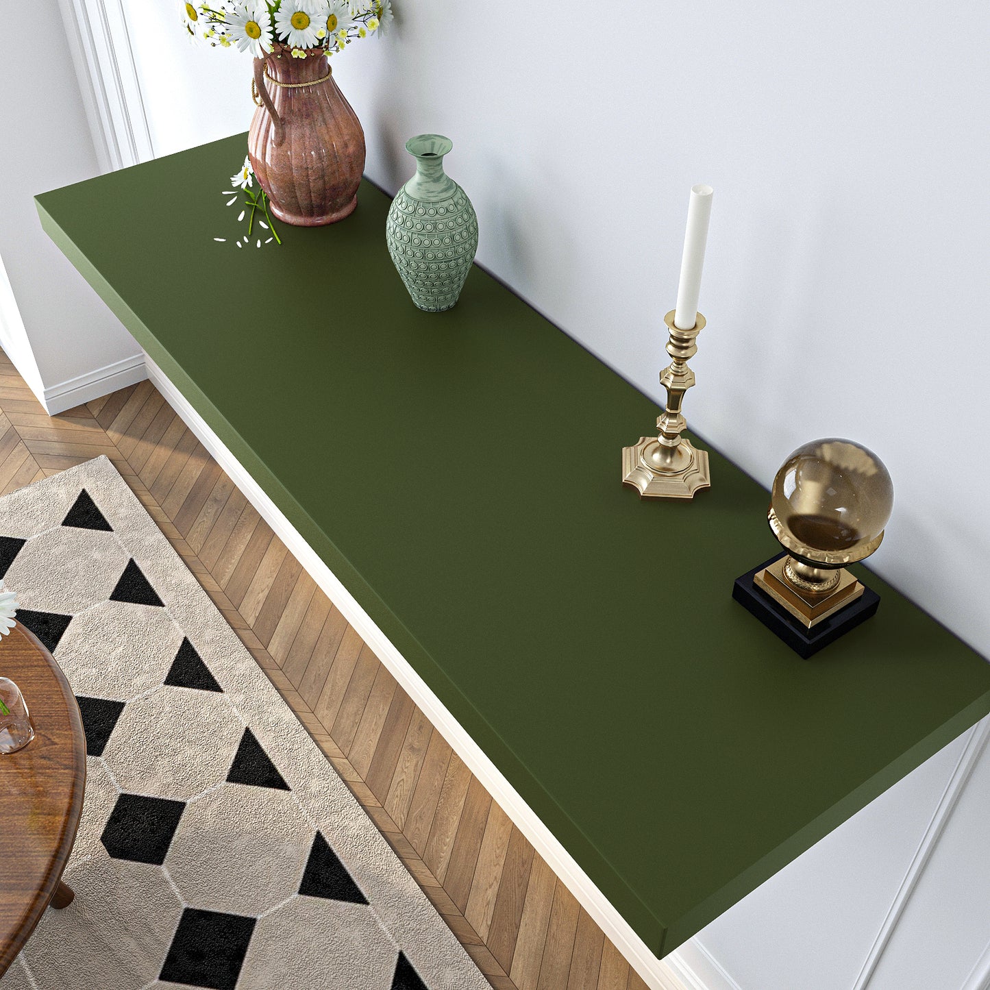 VaryPaper Thick Olive Green Peel and Stick Wallpaper