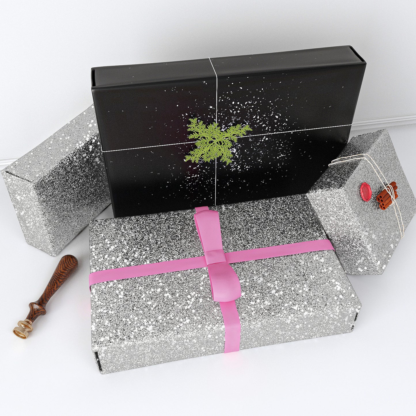 VaryPaper Silver Chunky Glitter Wallpaper