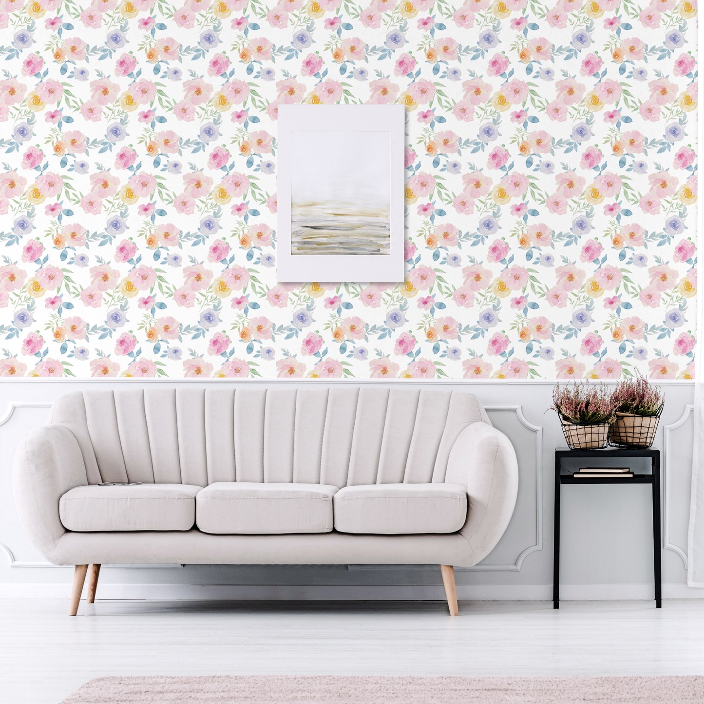 VaryPaper Watercolor Peony Floral Peel and Stick Wallpaper