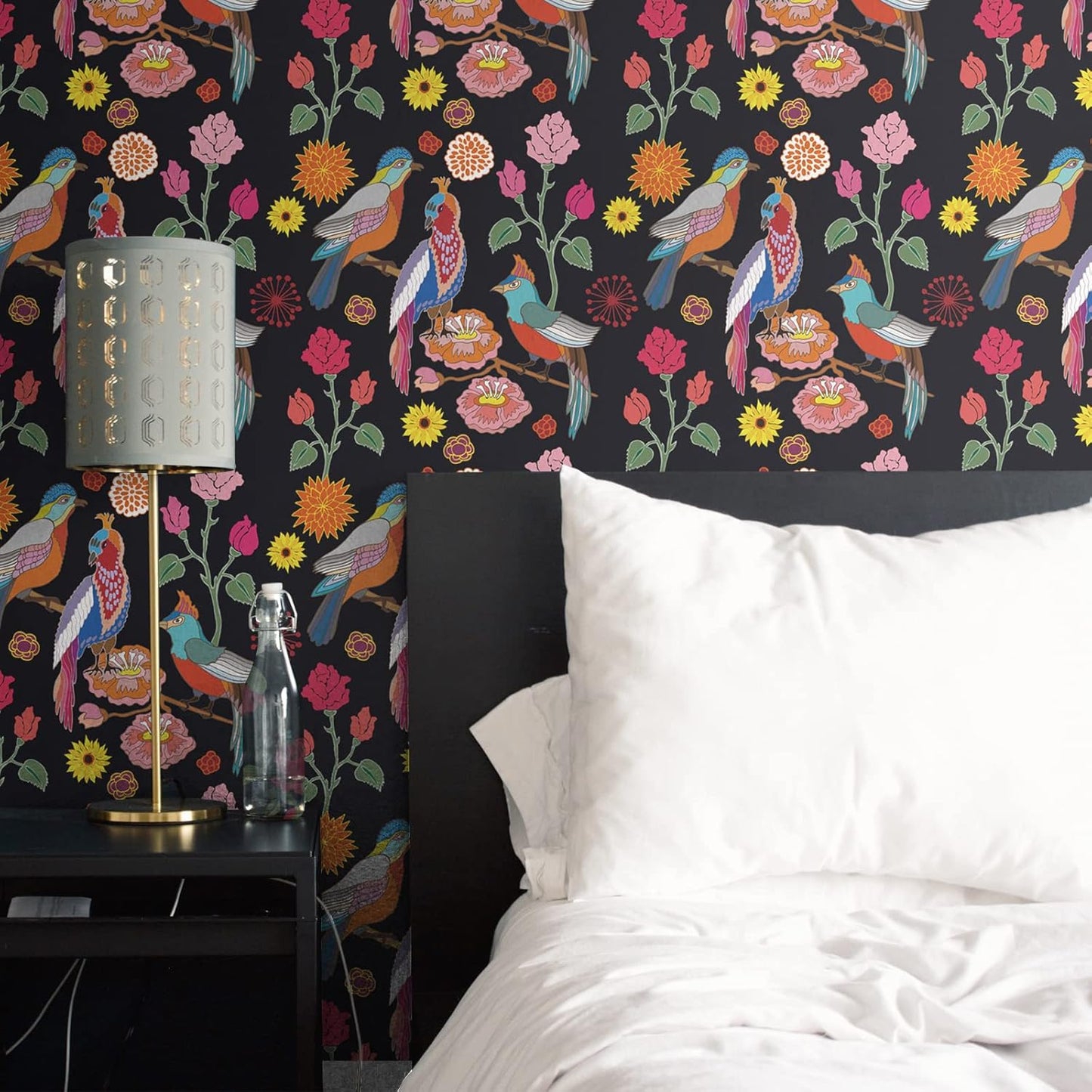 VaryPaper Vintage Parrot Floral Wallpaper