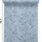 VaryPaper Light Blue Herringbone Grasscloth Wallpaper
