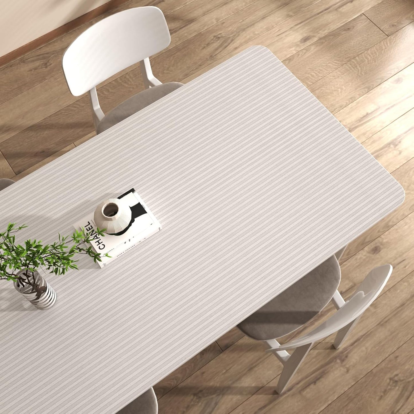 VaryPaper Light Grey Wood Stripes Wallpaper