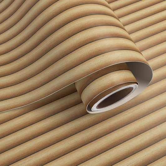 VaryPaper Rounded Wood Slat Wallpaper