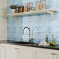 VaryPaper Pale Green Blue Marble Backsplash Wall Tiles