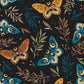VaryPaper Whimsical Dark Floral Butterfly Wallpaper