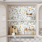 VaryPaper Watercolor Leaf Daisy Butterfly Wallpaper