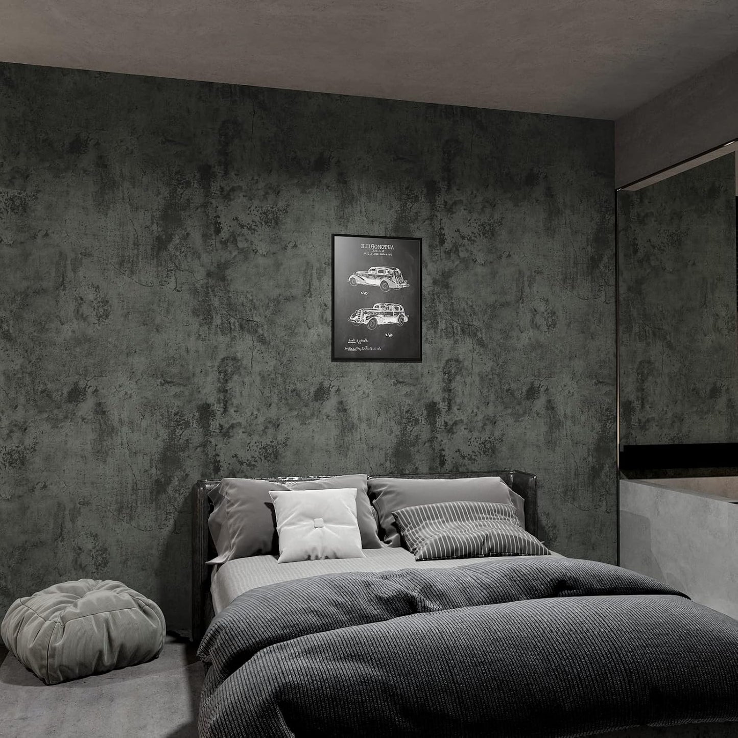 VaryPaper Industrial Cracked Concrete Wallpaper