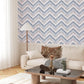 VaryPaper Watercolor Herringbone Geometric Wallpaper