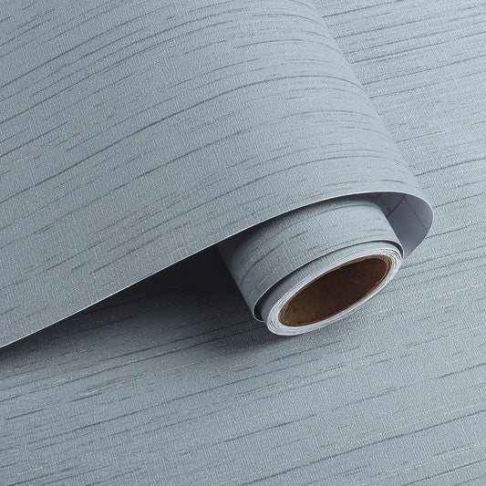 VaryPaper Grayish Blue Grasscloth Wallpaper