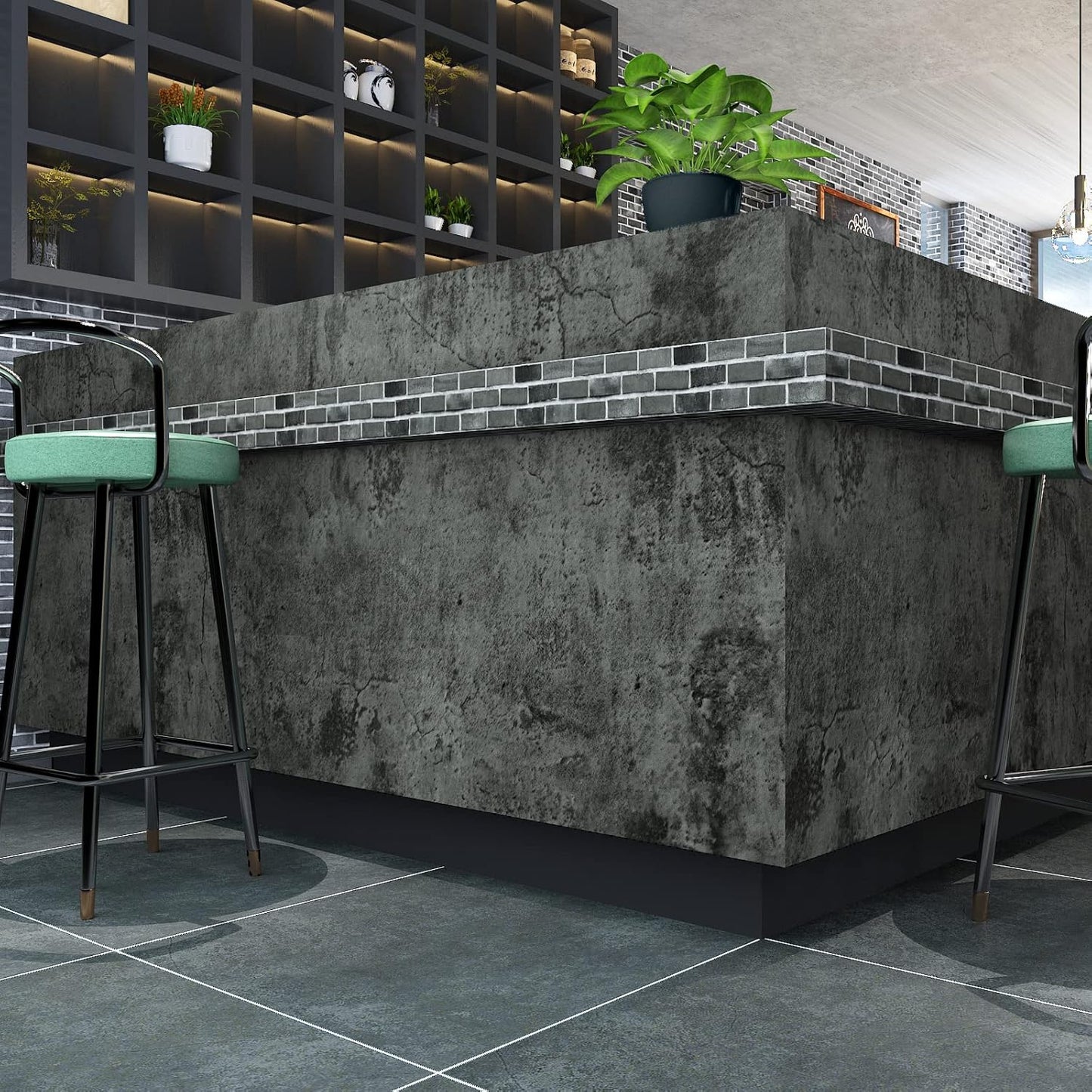 VaryPaper Industrial Cracked Concrete Wallpaper