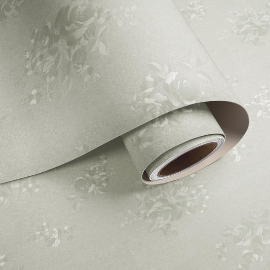 VaryPaper Silk Embossed Off White Contact Paper