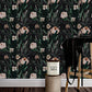 VaryPaper Black Green Pink Floral Wallpaper