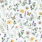 VaryPaper Watercolor Leaf Daisy Butterfly Wallpaper